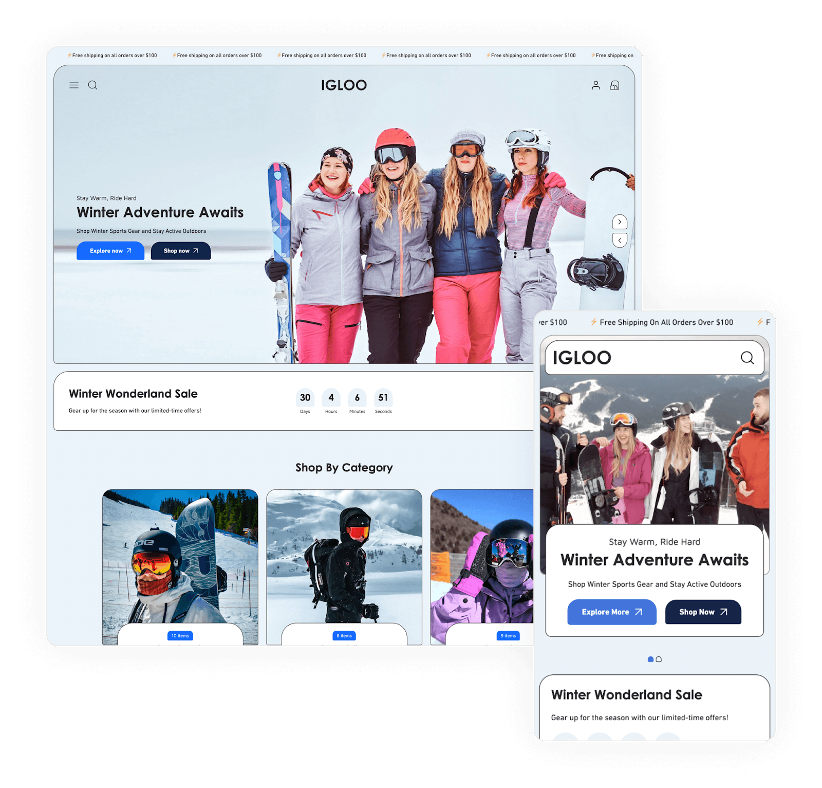 Examples of Shopify Themes to fulfill all the requirements