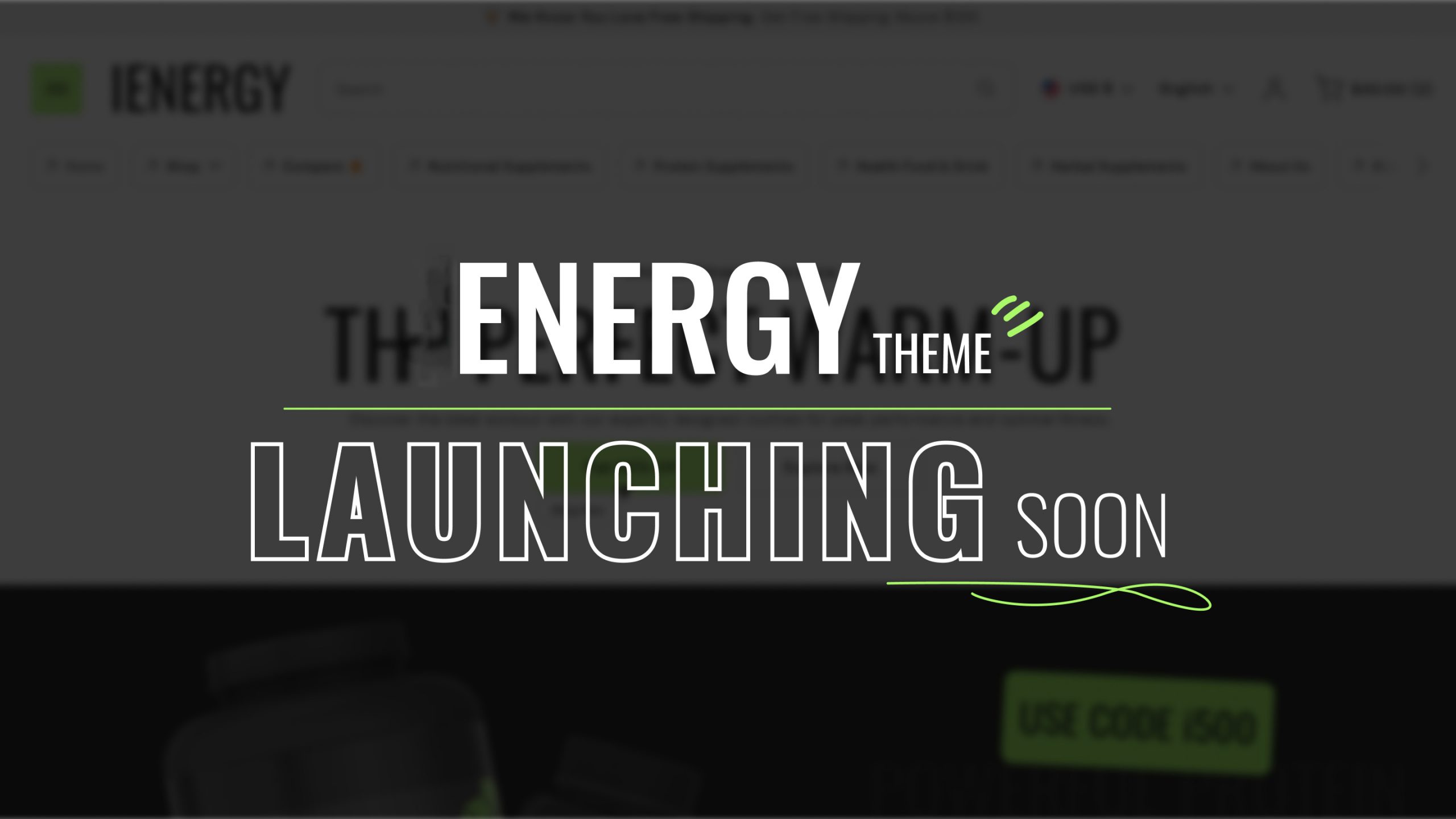 Unlock Limitless Potential with Energy, Launching Soon for Shopify