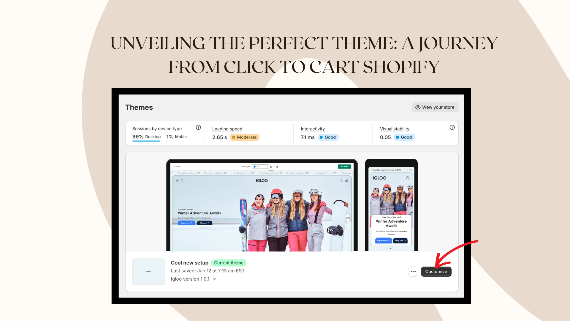 Unveiling the Perfect Theme: A Journey from Click to Cart Shopify