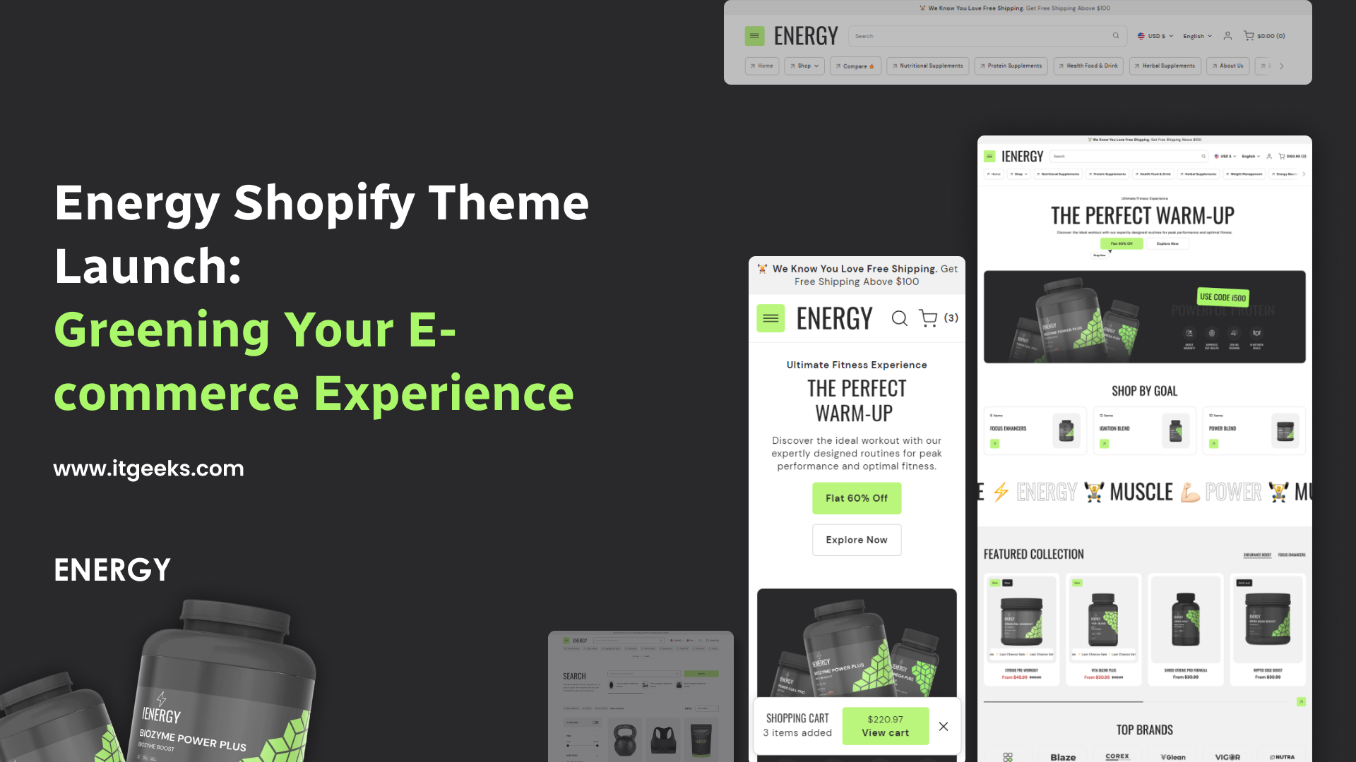 Energy Shopify Theme Launch: Greening Your E-commerce Experience