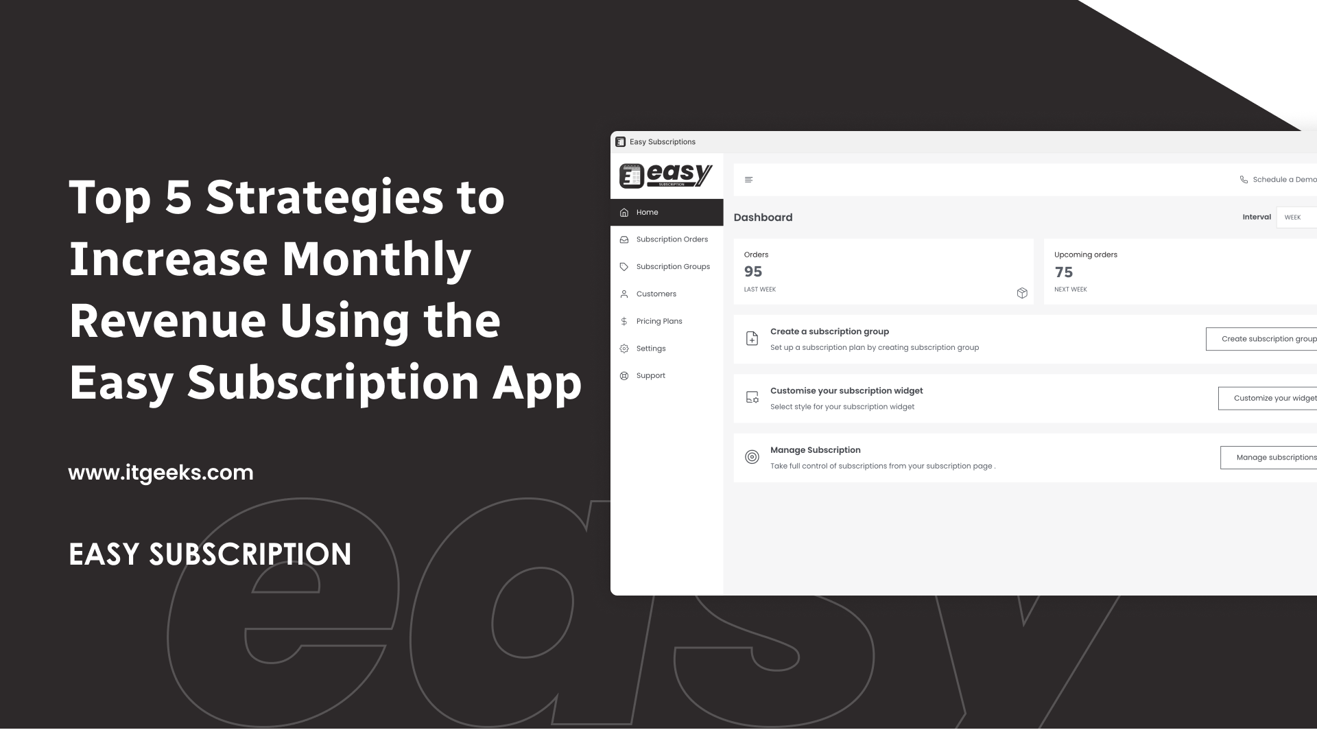 Top 5 Strategies to Increase Monthly Revenue Using the Easy Subscription App
